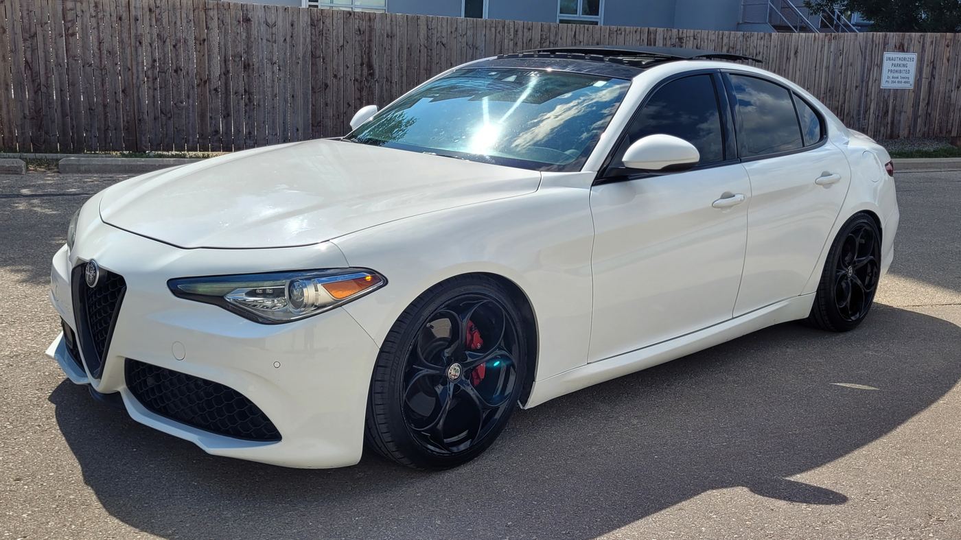 White Alfa Romeo Giulia